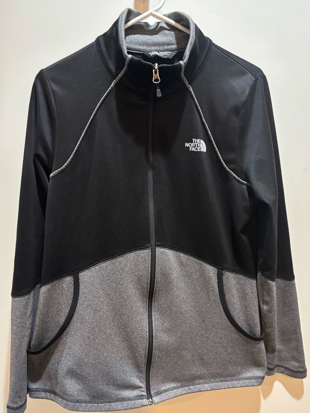 The North Face Black and Gray Two-Tone Full-Zip Jacket